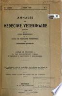 Annales de médecine vétérinaire