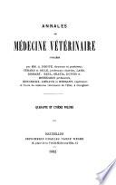Annales de médecine vétérinaire ...