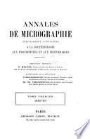 Annales de micrographie spécialement consacrées a la bactériologie aux poorophytes et aux protozoaires