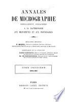 Annales de micrographie spécialement consacrées à la bactériologie, aux protophytes et aux protozoaires