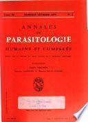 Annales de parasitologie humaine et comparée