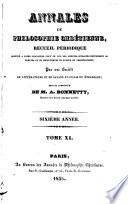 Annales de philosophie chrétienne