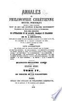 Annales de philosophie chrétienne