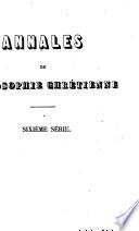 Annales de philosophie chrétienne
