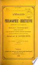 Annales de philosophie chrétienne