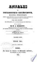 Annales de philosophie chrétienne