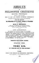 Annales de philosophie chrétienne