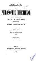 Annales de philosophie chrétienne