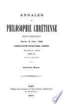 Annales de philosophie chrétienne