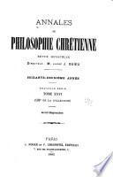 Annales de philosophie chrétienne