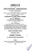 Annales de philosophie chrétienne