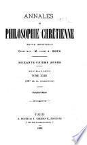 Annales de philosophie chrétienne