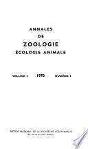 Annales de zoologie, écologie animale