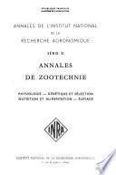 Annales de zootechnie