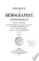 Annales des démographie internationale