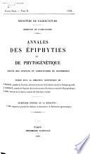 Annales des épiphyties et de phytogénétique