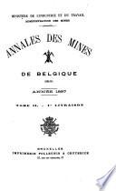 Annales des mines de Belgique