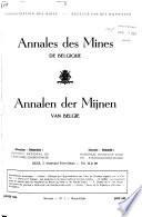 Annales des mines de Belgique