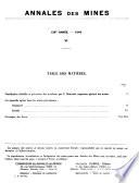 Annales des mines et des carburants