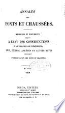 Annales des ponts et chaussees. 2. partie: Partie administrative