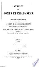 Annales des ponts et chaussees. 2. partie: Partie administrative