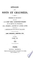 Annales des ponts et chaussées