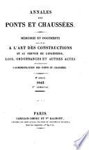 Annales des ponts et chaussées