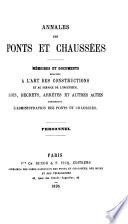 Annales des ponts et chaussées