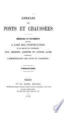 Annales des ponts et chaussées