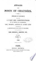 Annales des ponts et chaussées