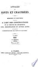 Annales des ponts et chaussées