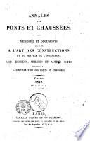 Annales des ponts et chaussees. Memoires et documents