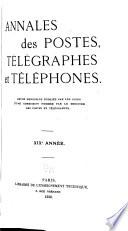 Annales des postes, télégraphes et téléphones