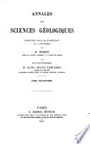 Annales des sciences géologiques