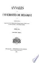 Annales des Universités de Belgique