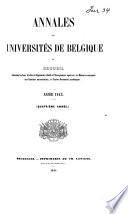 Annales des Universités de Belgique