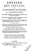 Annales des voyages, de la géographie et de l'histoire