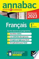 Annales du bac Annabac 2023 Français 1re technologique