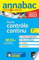 Annales du bac Annabac 2023 Tout le contrôle continu Tle générale
