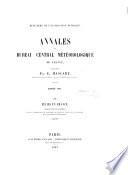 Annales du Bureau Central Météorologique de France