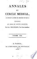 Annales du Cercle Médical