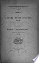 Annales du Collège Royal Bourbon, d'Aix depuis les premières démarches faites pour sa fondation jusqu'au 7 ventose an III, époque de sa suppression