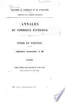 Annales du commerce extérieur ...