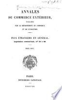Annales du commerce extérieur
