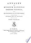 Annales du Muséum National d'Histoire Naturelle