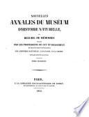Annales du Muséum national d'histoire naturelle