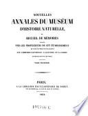 Annales du museum national d'histoire naturelle, par les professeurs de cet etablissement. Ouvrage orne de gravoures