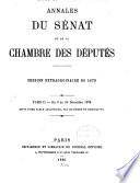 Annales du Sénat et de la Chambre des Députés, 1876-1880