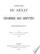 Annales du Sénat et de la Chambre des Députés, 1876-1880
