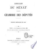 Annales du Sénat et de la Chambre des députés. Débats et documents
